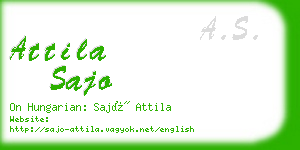 attila sajo business card